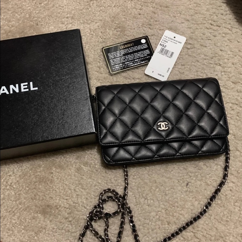 Chanel WOC wallet on chain bag lambskin